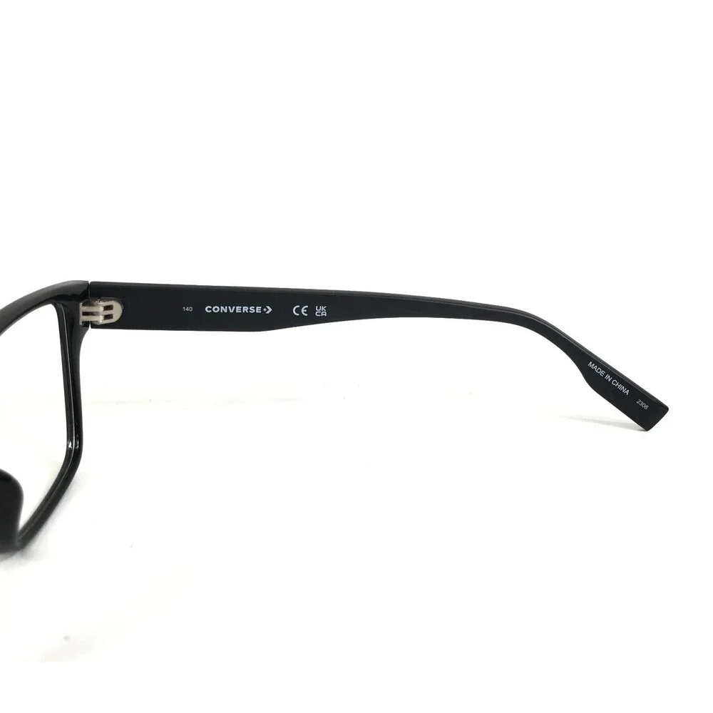 Converse Eyeglasses Frames CV5017 001 Polished Black Rectangle Square 53-17-140